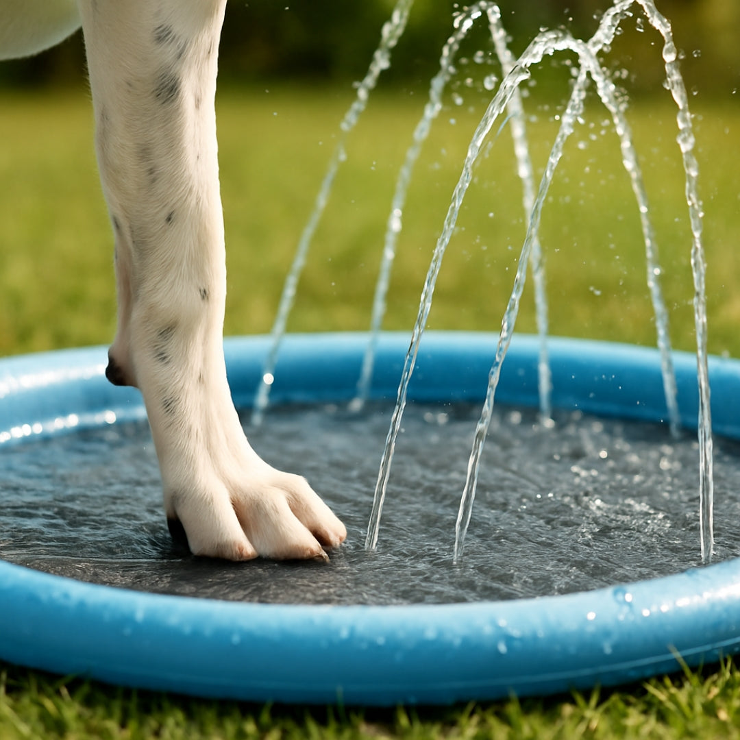 🌊 Piscina de Chorros Antideslizante – Refresca y Divierte