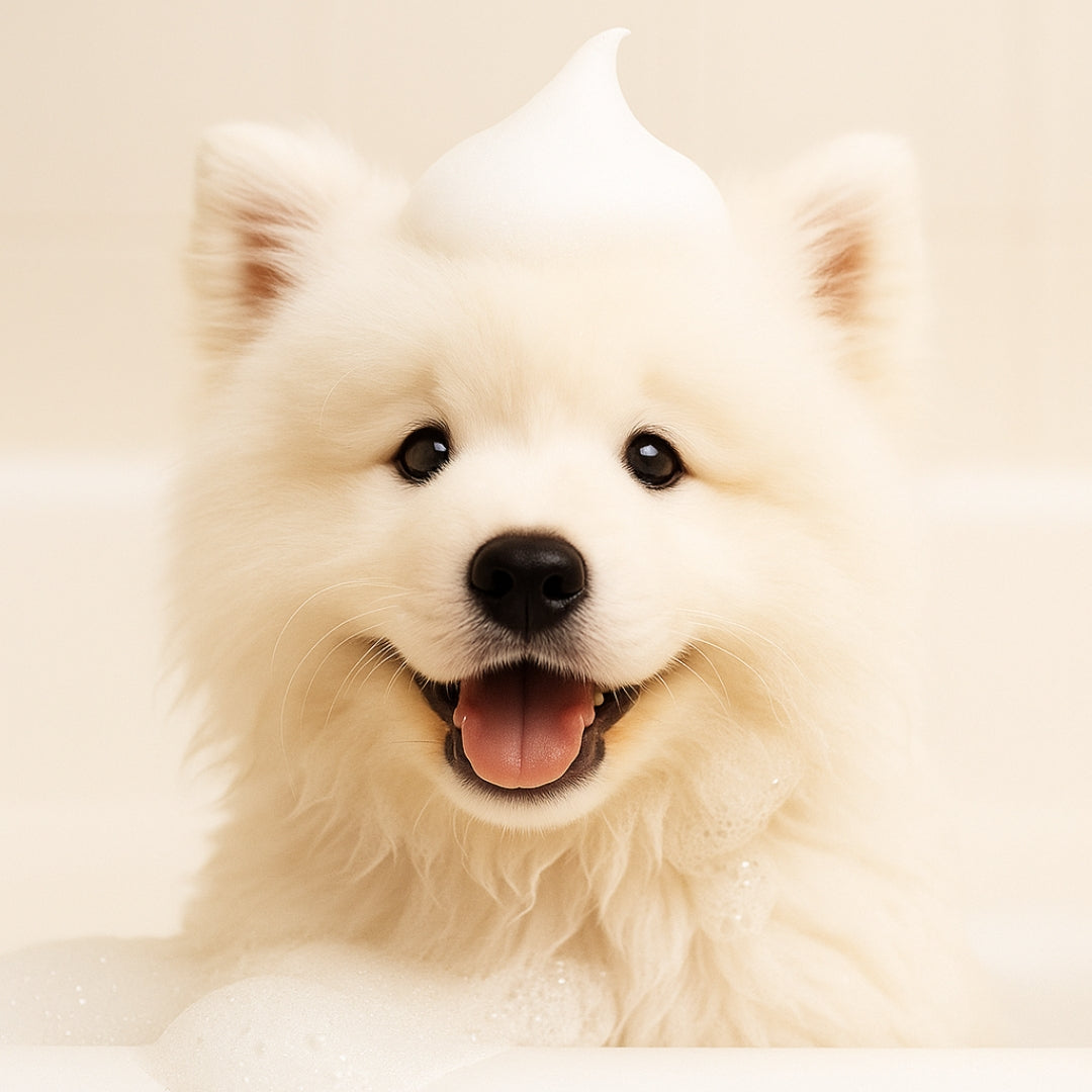 Champú Suave para Pelo Blanco – Brillo Natural para Peludos Luminosos 🐶🐾