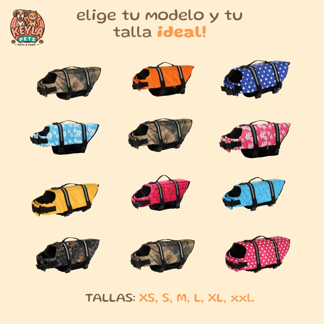 Chaleco Ajustable KeylaSafe. para Peludos – Tallas XXS a XXL