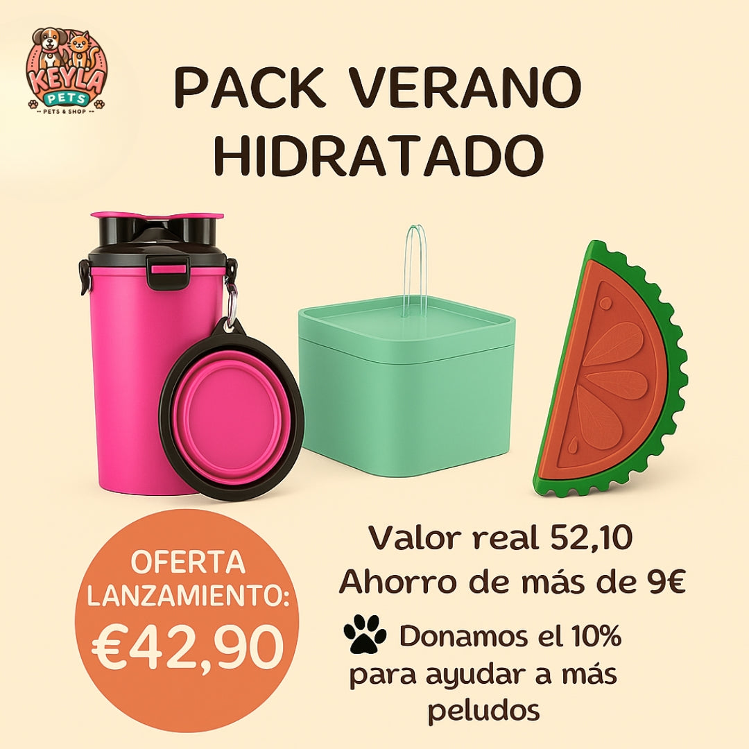 Pack Verano Hidratado Keyla™ 🐾💧