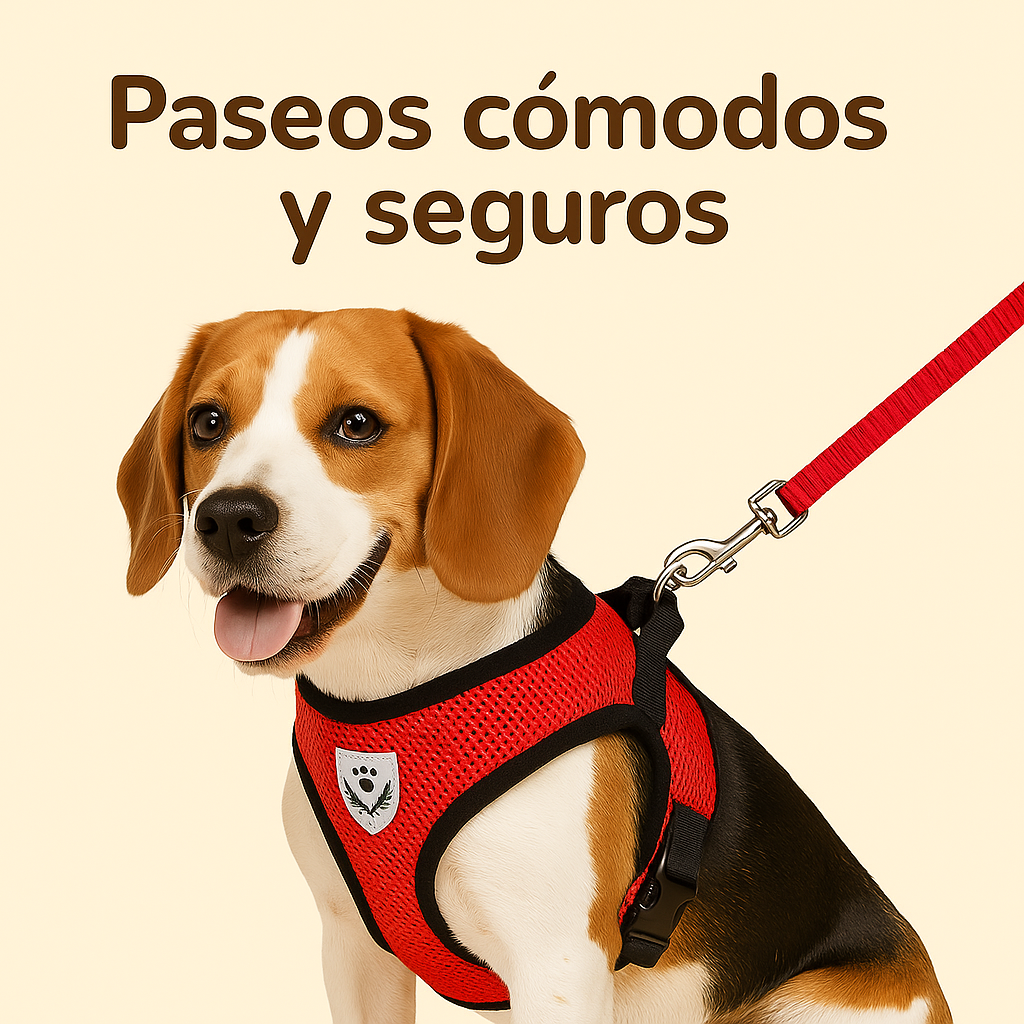 Arnés “Libre y Ligero” con Correa – Comodidad sin tirones para tu peludo