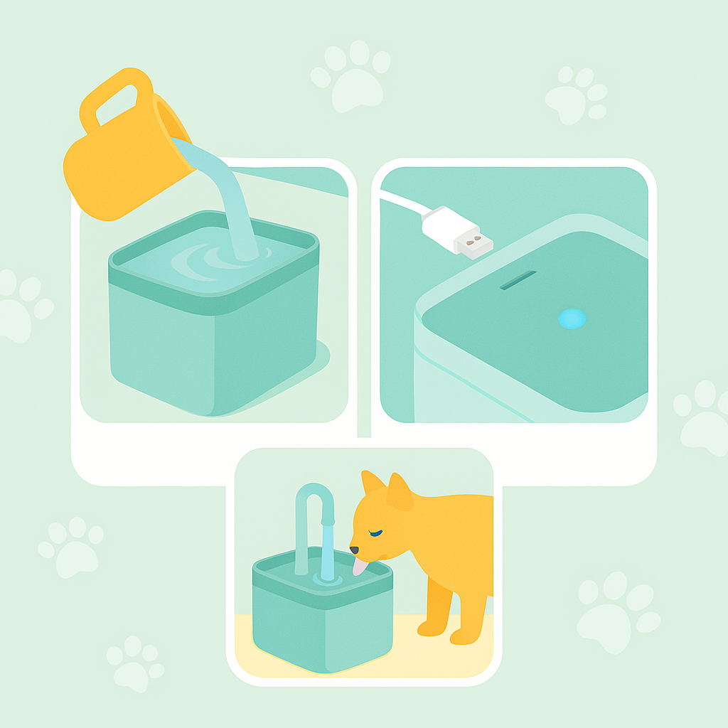 KeylaFlow™ – Fuente de Agua Automática para Peludos Hidratados