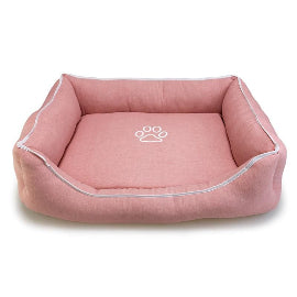 CAMA ROSA HUELLAS