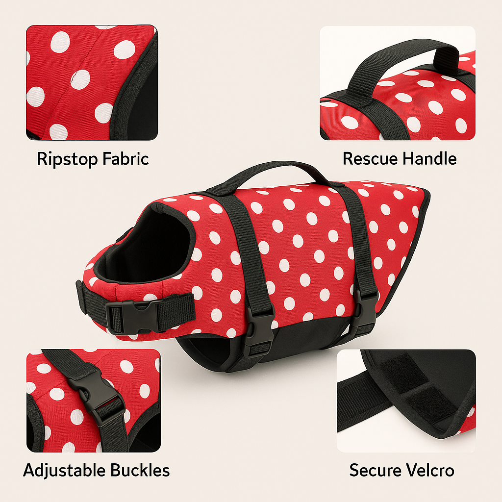 Chaleco Ajustable KeylaSafe. para Peludos – Tallas XXS a XXL