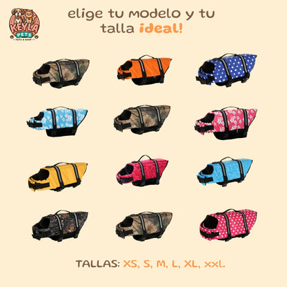Chaleco Ajustable KeylaSafe. para Peludos – Tallas XXS a XXL