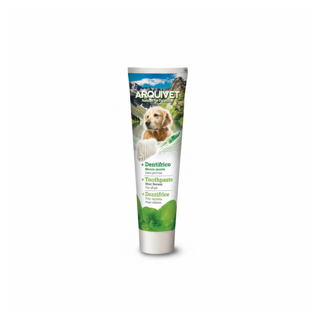 Pasta dental para perro con menta de KeylaPets para higiene bucal y cuidado diario de dientes y encías.